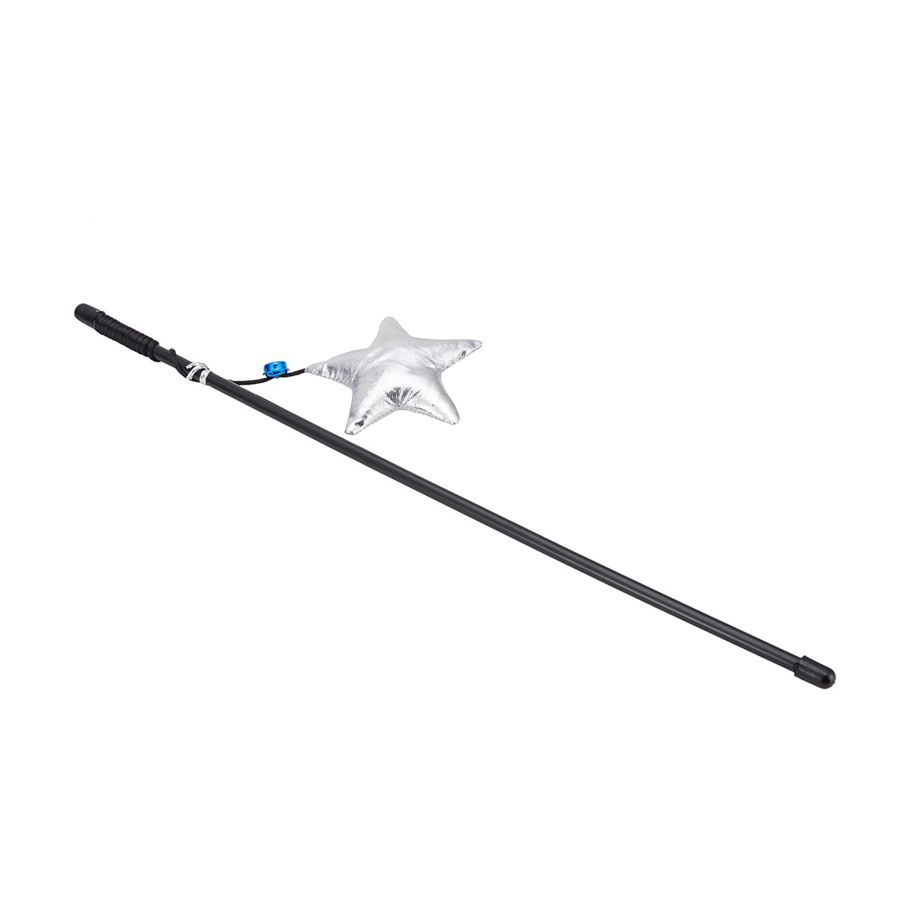 Cat Wand with Silver Star Bell