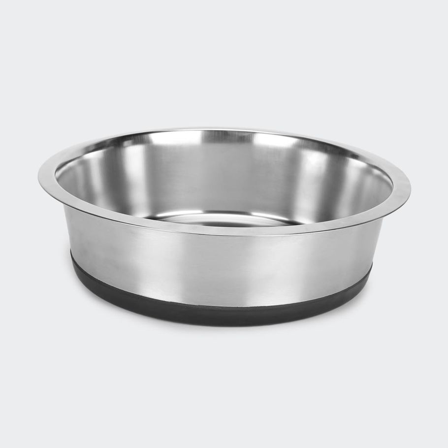 Pet Bowl Stainless Steel & Rubber - Extra Large