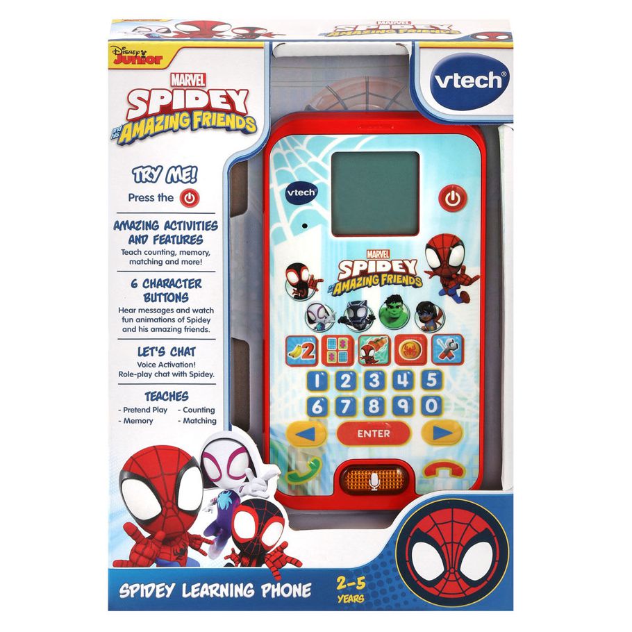 VTech Marvel Spidey and His Amazing Friends Learning Phone