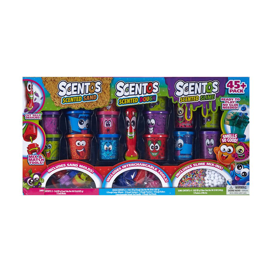 Scentos Scented Sand, Dough & Slime Kit