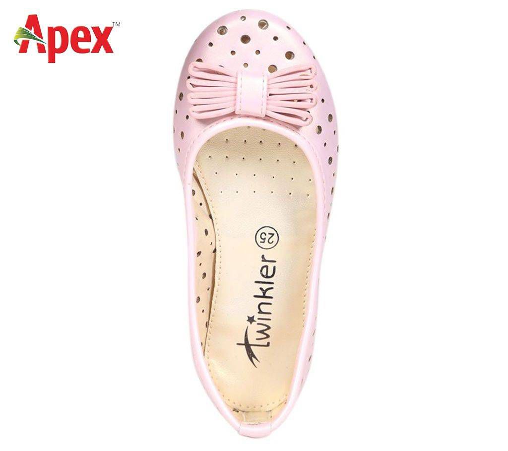 Twinkler Pink Leather Junior Girl's Sandal