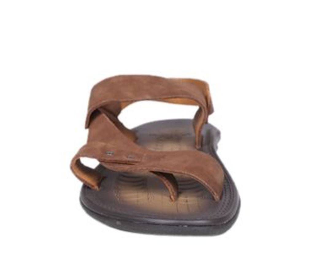 Venturini Men's Brown Leather Sandal

