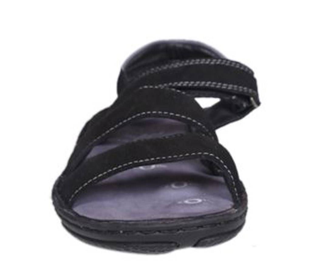 Dr. Mauch Men's Black Leather Sandal

