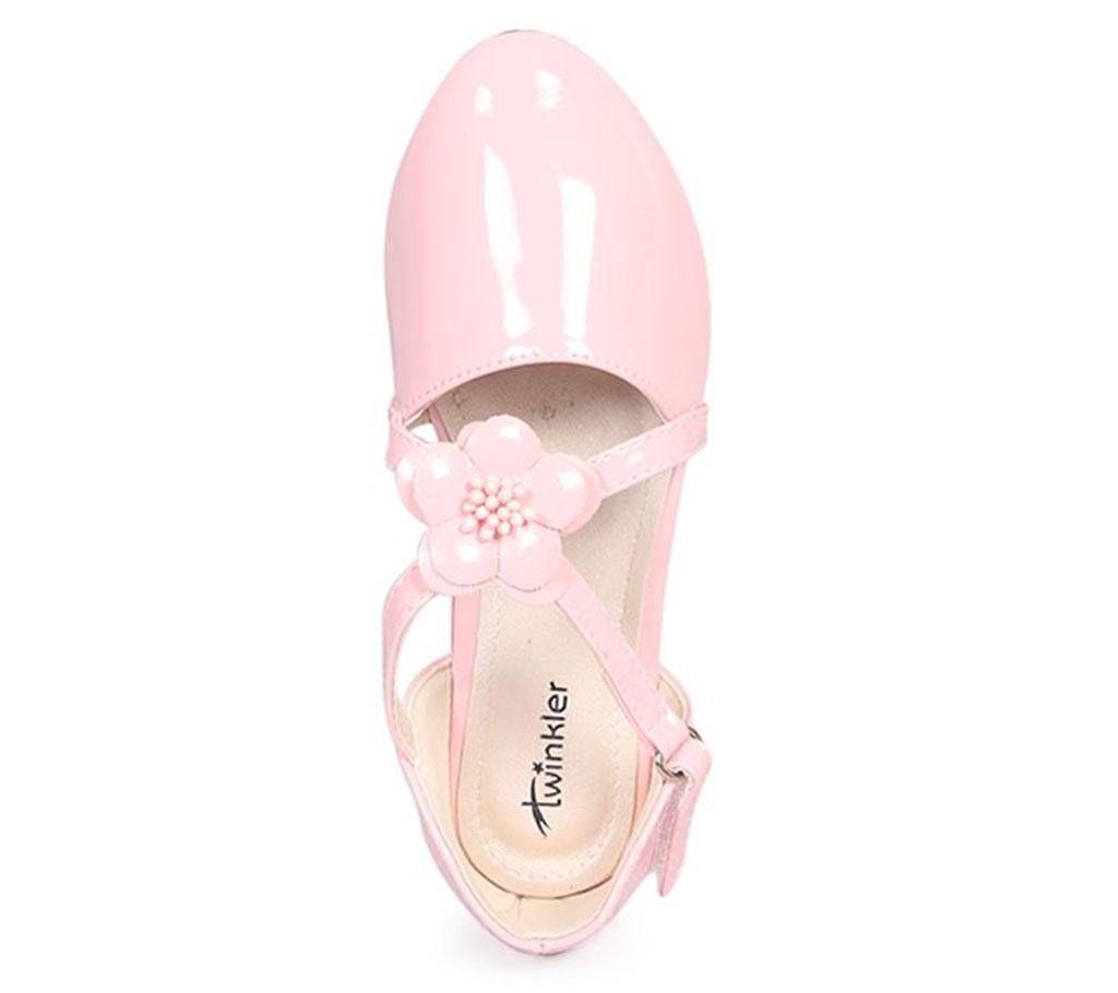 Twinkler Pink Artificial Leather Junior Girl's Sandal Shoe