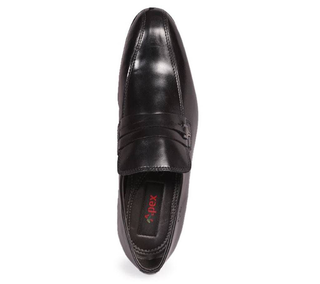 Apex Men's Black Smooth Leather Formal Shoe

