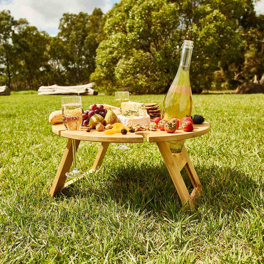 Bamboo Picnic Round Table
