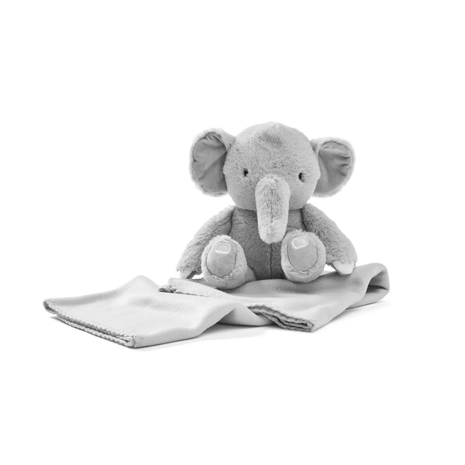Blanket and Toy Elephant