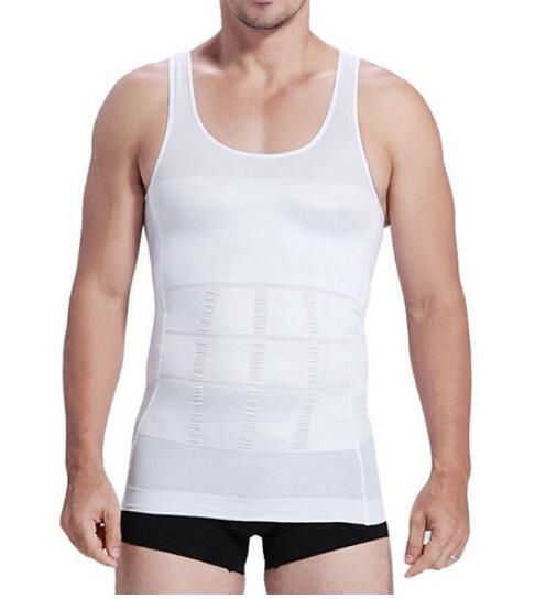 Mens Body Shaper Slimming Vest Men's Compression Base Layer Slim Compression Tank Shapewear Shirt Tummy Waist Vest Lose Weight