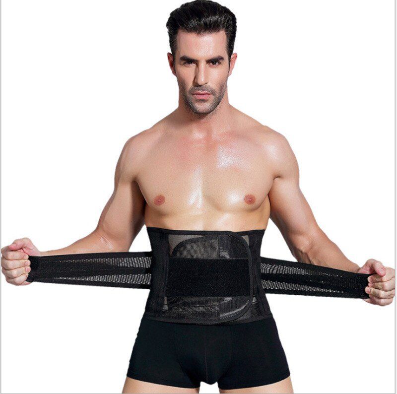Modeling Waist Trainer Men Slimming Belt Belly Corset for Men Body Shaper faja reductora Abdomen Fat Burning cinta modeladora