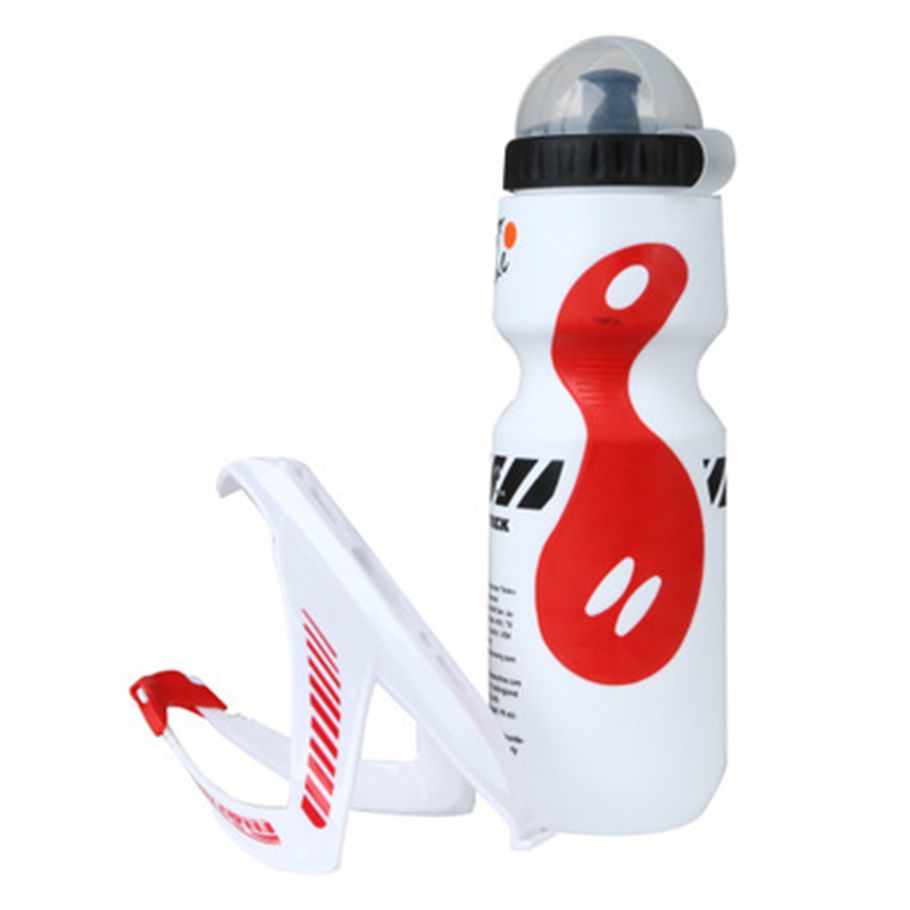 1Set 650ML Sports Bottle Set Sturdy Large Capacity Portable Water Bottle with Bicycle Holder for Bicycle
