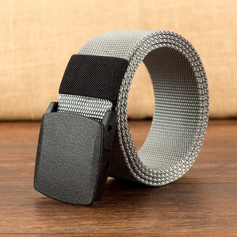 cozy Men Outdoor Canvas Belt Hiking Camping ty Waist Support Sports Wearable Breathable Military Tactical Belt