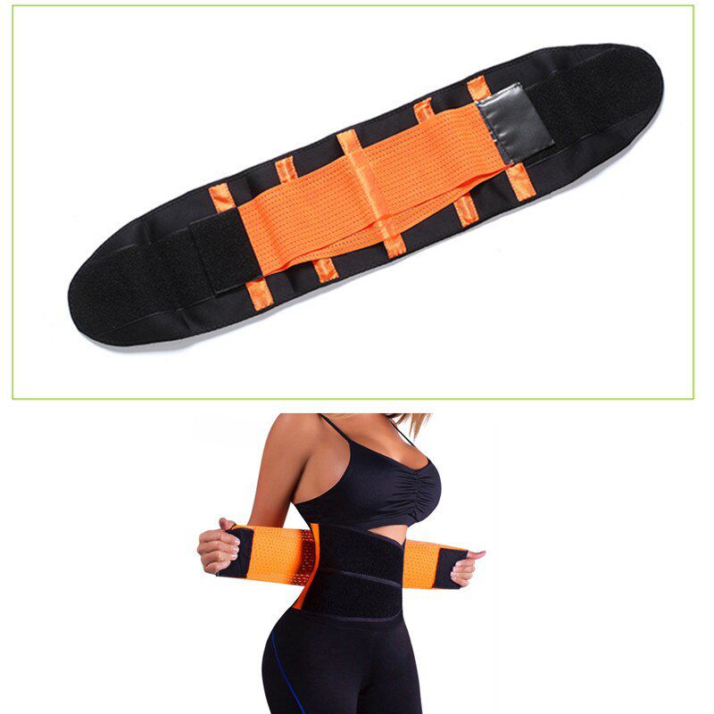 Waist Trainer Belt for Women Man Adjustable Elastic Waist Support Belt Neoprene Lumbar Back Support Gym Fitness Slimming Belt