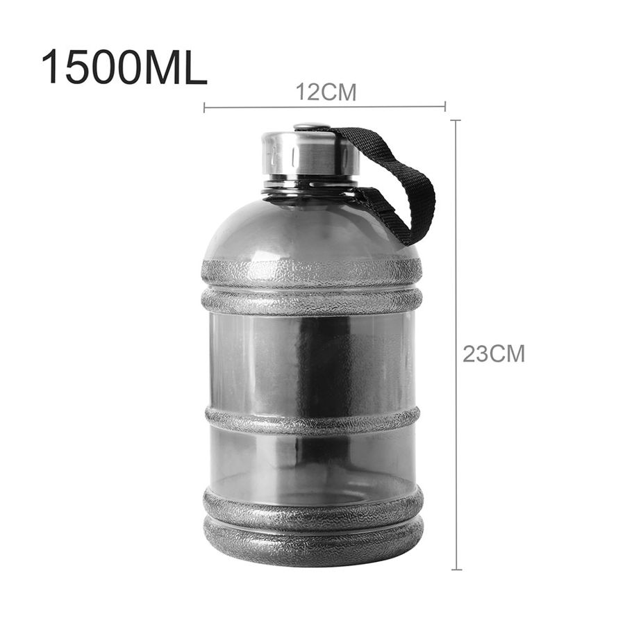 Sports Bottle 1L/1.5L/2.2L Large Capacity Water Kettle Plastic Protein Shaker Bottle For Cycling Fitness Running Gym Training