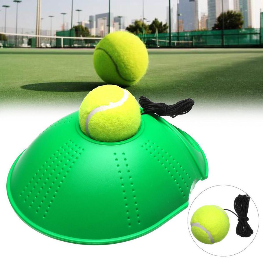 Single Tennis Rebound Trainer Self-study Training Ball Baseboard Holder Aid