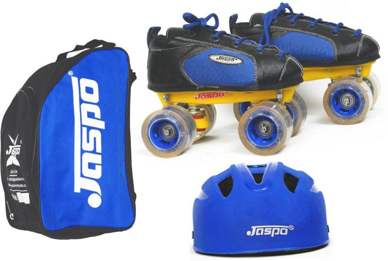 Jaspo Sprint Dual Shoe Skates Combo Foot length 24.4 cms Size : 4 UK ( Age group 10-11 years) Skating Kit