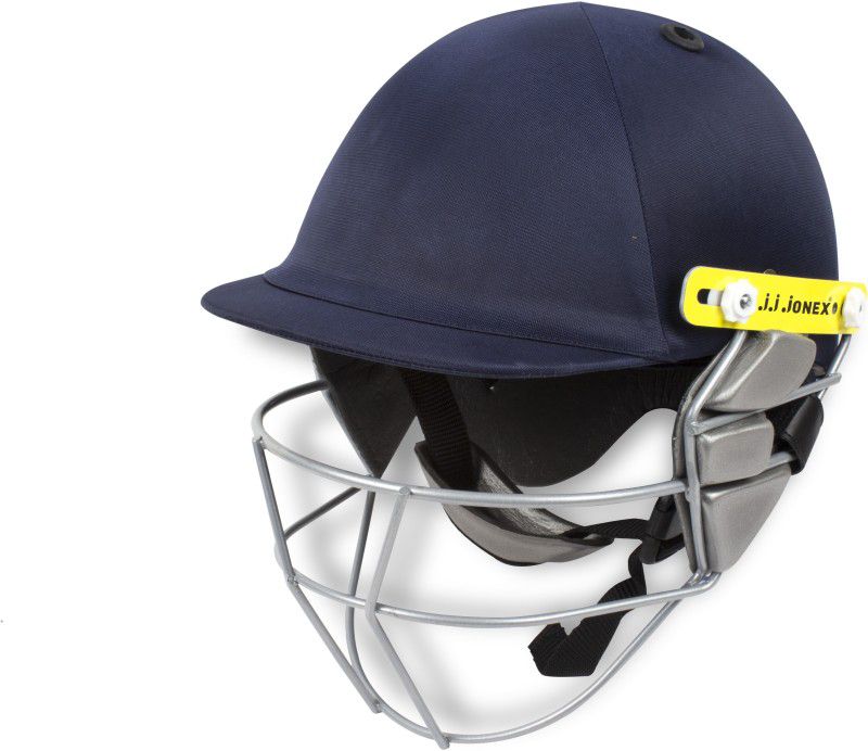 JONEX Favour Test Cricket Helmet  (White, Yellow)
