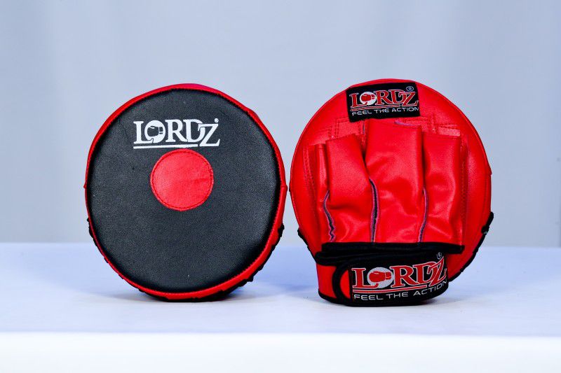 Lordz Leather Small Punching Focus Pad  (Red, Black)