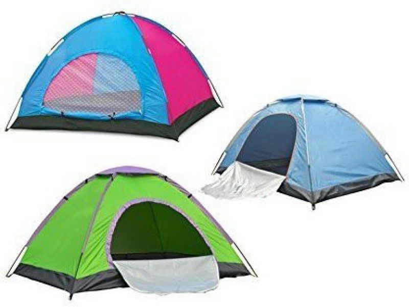 Vasoya Enterprise 2 Person Family Camping Tent - For 2 Person  (Multicolor)