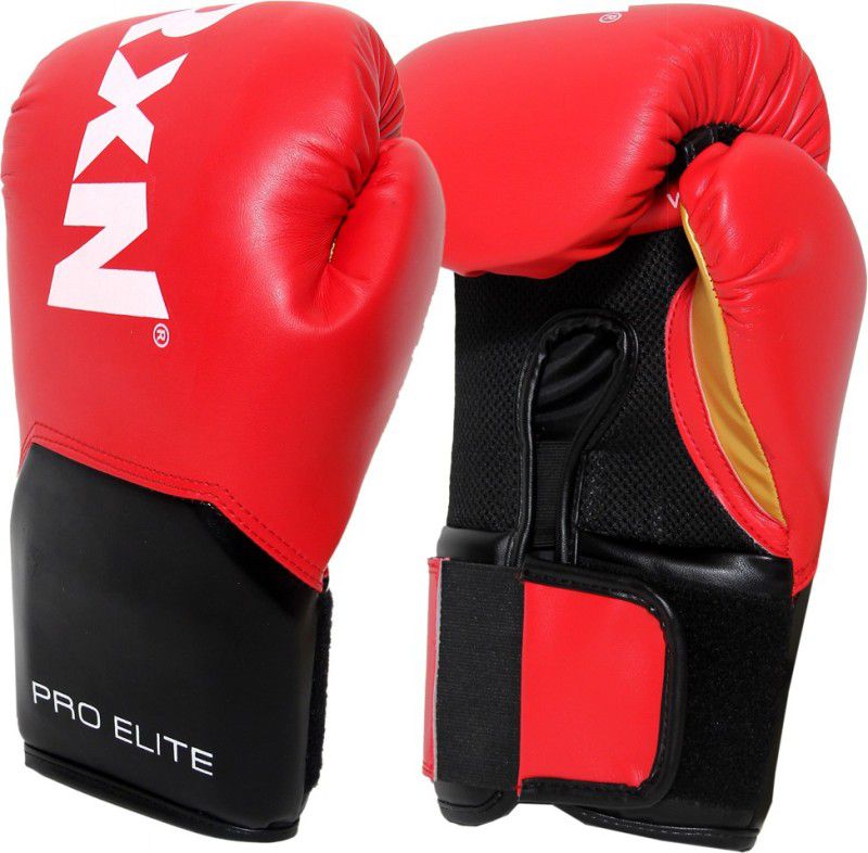 RXN Pro Elite Punching Gloves for Professional Bag Workouts Boxing Gloves  (Red)