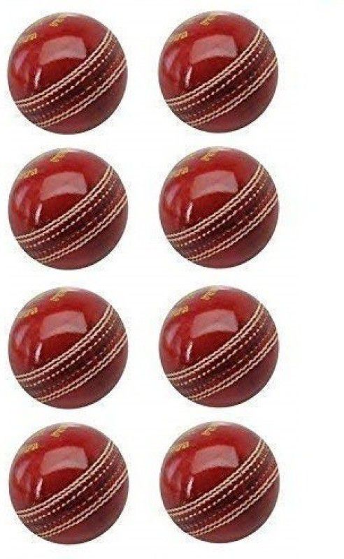 Black Camel 4 Piece Construction Panel Red Cricket Leather ball Cricket Leather Ball Cricket Cricket Leather Ball  (Pack of 6)