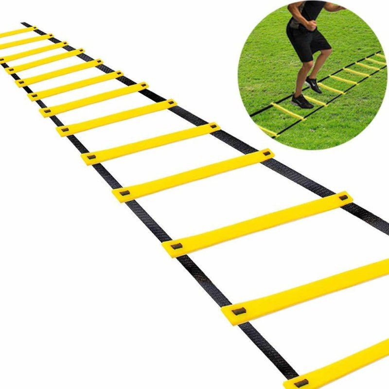 Spocco Speed Agility Ladder for Track and Field Sports Training (4M, 8 Rungs) SL16 Speed Ladder  (Yellow)