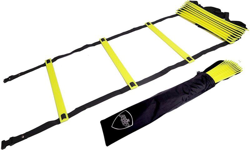 CW Pepup Sports Super Flat Adjustable Speed Agility Ladder (6M With 12 Rungs) Speed Ladder  (Yellow)