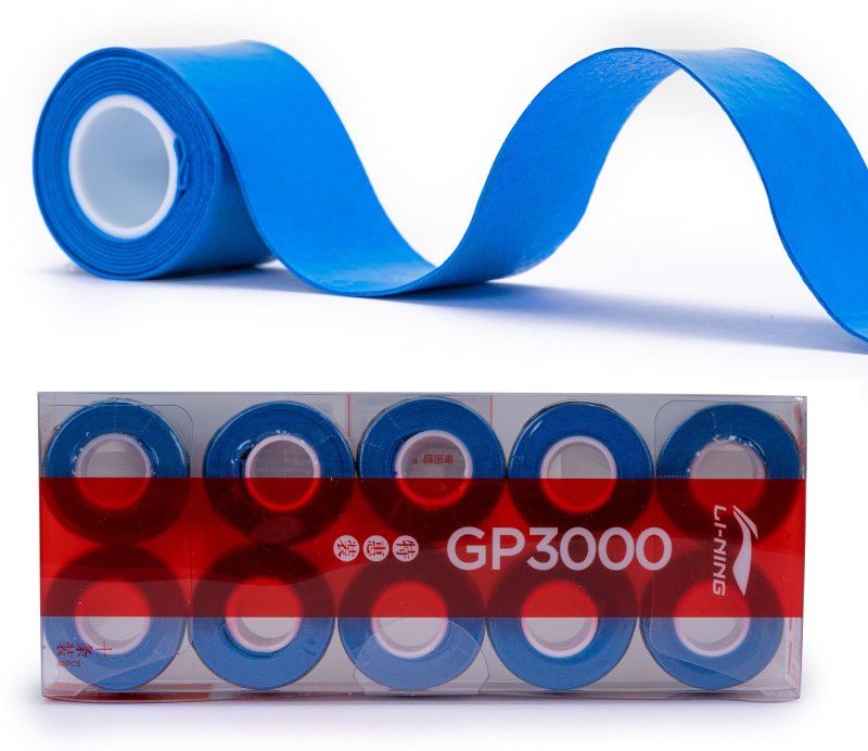 LI-NING GP 3000 Badminton Over Grip (Blue, Pack of 10, 100 gms)  (Pack of 10)