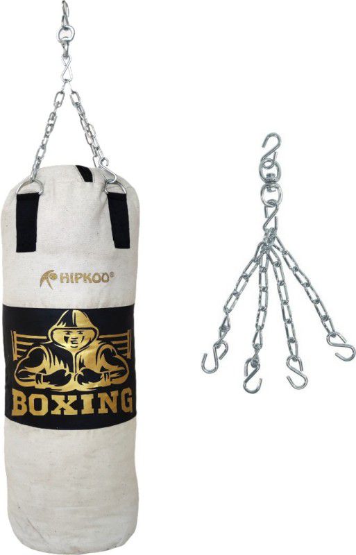 Hipkoo Sports PRO Golden Canvas Unfilled Battle Punching Bag Hanging Bag  (3 Ft, 36 inch)