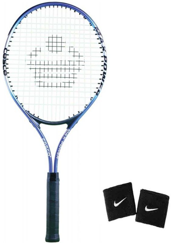 COSCO Max Power Tennis Racquet With 1 Pair Wrist Band Tennis Kit