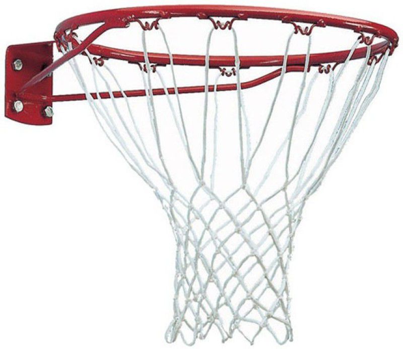 FACTO POWER With Net, Orange Color, 18 mm., Basketball Ring  (7 Basketball Size With Net)