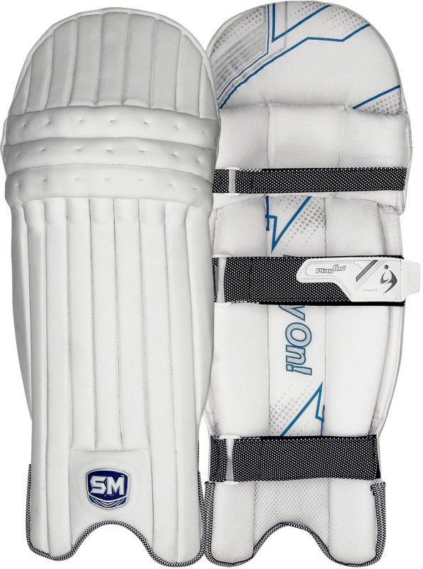 SM FANATIC Cricket Batting Pad Combo | Leg Guard For Right Hand Batsman | Size - Men Cricket Guard Combo  (White)