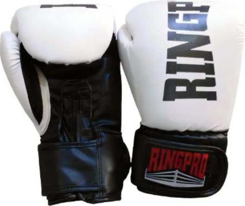RINGPRO Training Boxing Gloves  (White, Black)