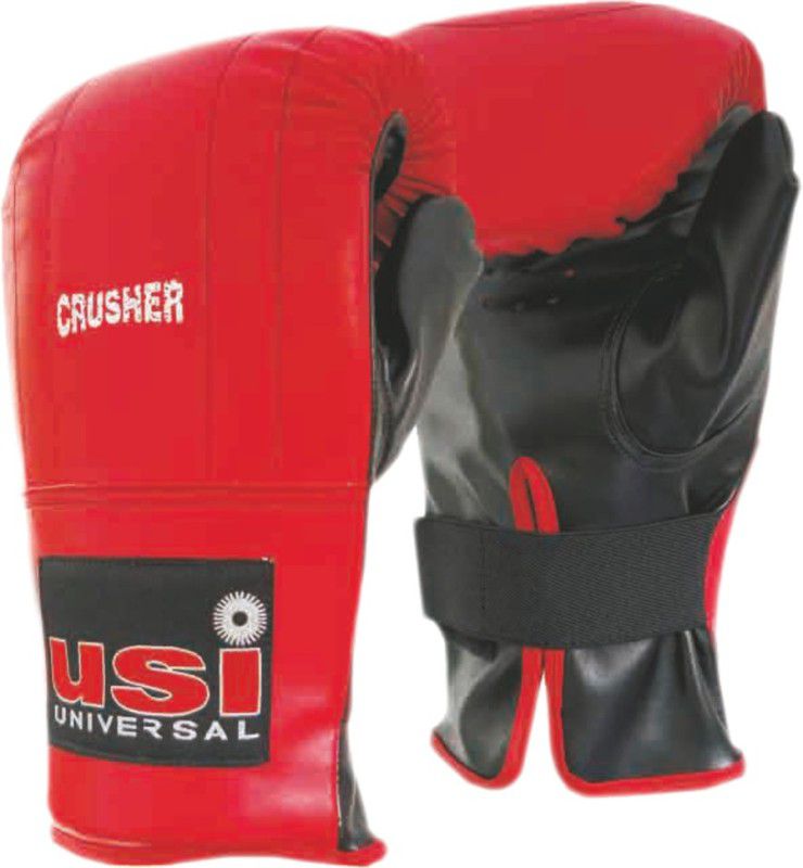 usi Training Gloves , Boxing Gloves , Punching Gloves , CRUSHER BAG GLOVES_617 S/M Boxing Gloves  (Red, Black)