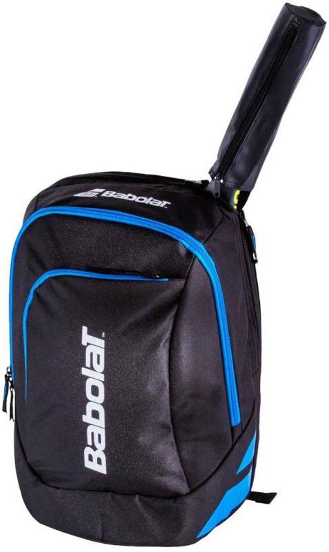 BABOLAT CLASSIC CLUB Tennis (Black Blue)  (Blue, Backpack)