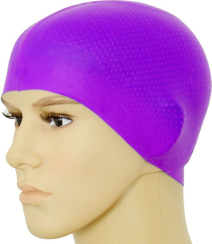 RHONNIUM ™ Mauveine - Swimming Cap Swim Gear 3D Ergonomic Anti-Skid design Swimming Cap  (Pack of 1)