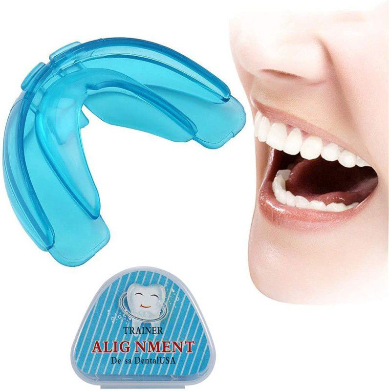 Power Up Teeth Alignment Trainer Teeth Retainer Mouth Guard Braces Mouth Guard  (Blue)