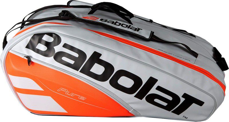 BABOLAT RHx12 PURE STRIKE Tennis Kit bag (white red)  (White, Kit Bag)