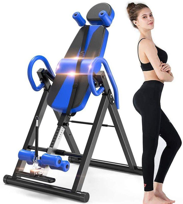 IRIS Fitness Heavy Duty Inversion Table for Pain relief Foldable Steel, Foam Inversion Table