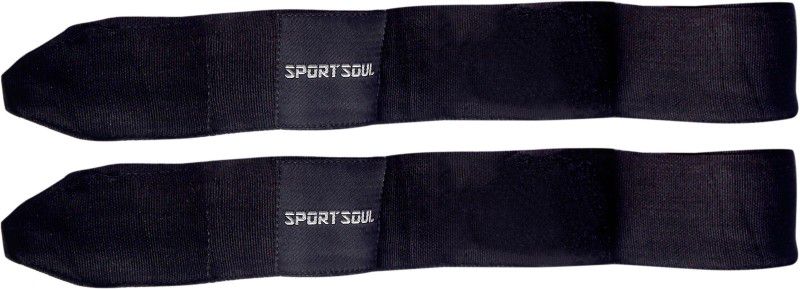 SportSoul 108 Inches Stretchable (1 Pair) Black Black Boxing Hand Wrap  (Black, 108 inch)