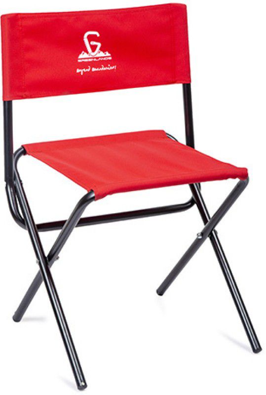 GreenLands Folding Camping Chair for Picnic Beach Fishing, Camping, Hiking - ALU Red Chair  (Red)