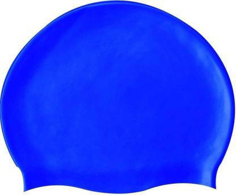 Morex PREMIUM 100% SILICONE EASY COMFORT ANTI SLIP Swimming Cap (Blue, Pack of 1) Swimming Cap  (Blue, Pack of 1)