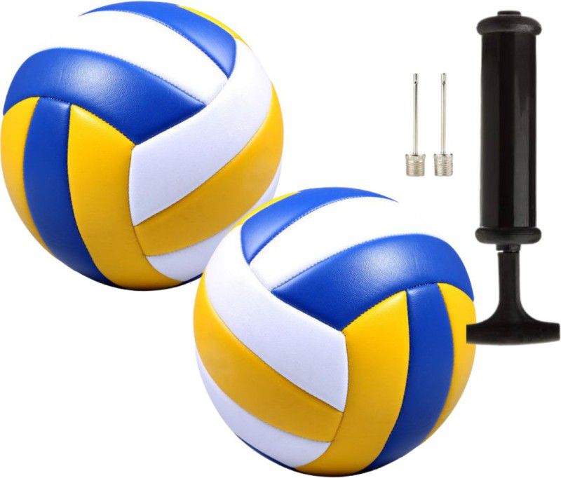 R45 Set of 2 Volleyball Classic Design with Pump and 2 inflation needle Volleyball Kit