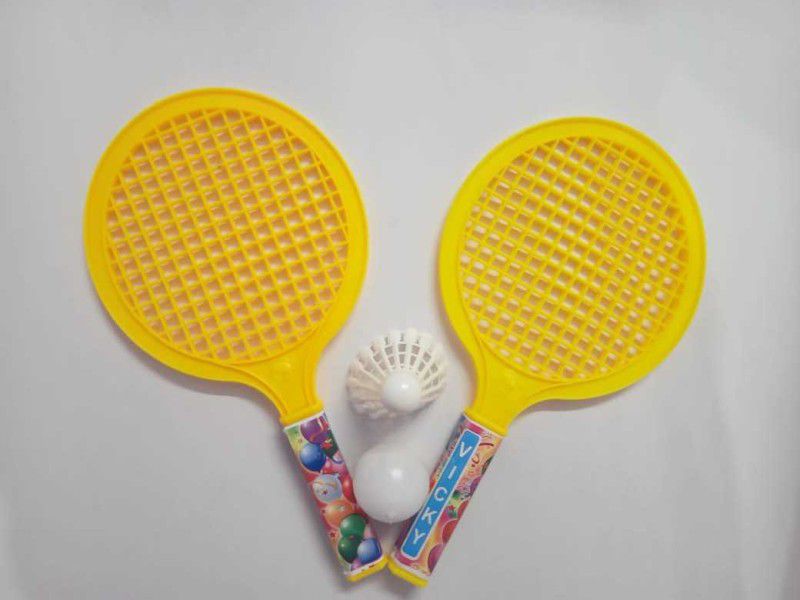 Durga ji HOT SHOT RACQUET FOR KIDS Yellow Strung Racquetball Racquet  (Pack of: 4, 130 g)