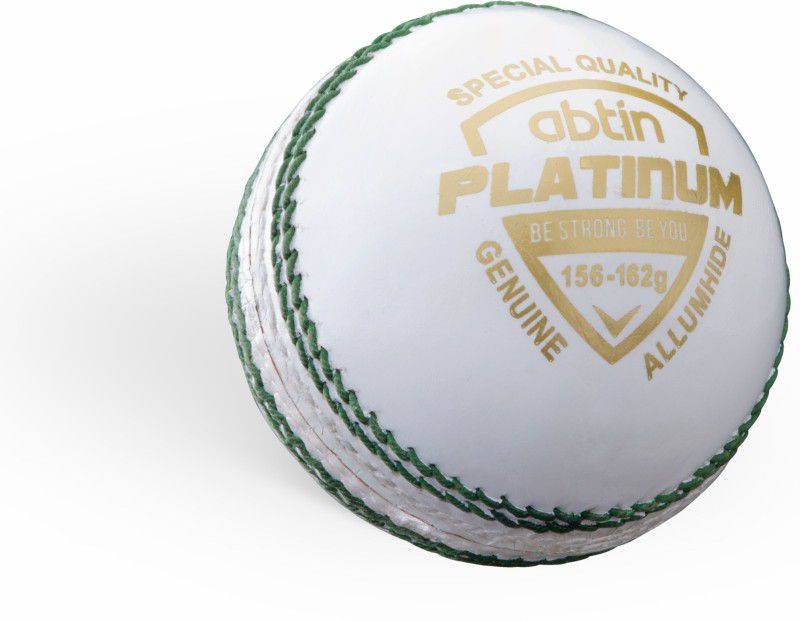 abtin Platinum Series Pack of 4 White Leather Ball for Tournament and Club | A+ Grade Cricket Leather Ball  (Pack of 4, White)