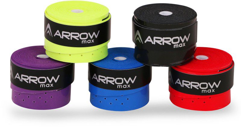 ArrowMax ANTI-SLIP DOTTED BADMINTON GRIP PACK OF 5PC  (Multicolor, Pack of 5)