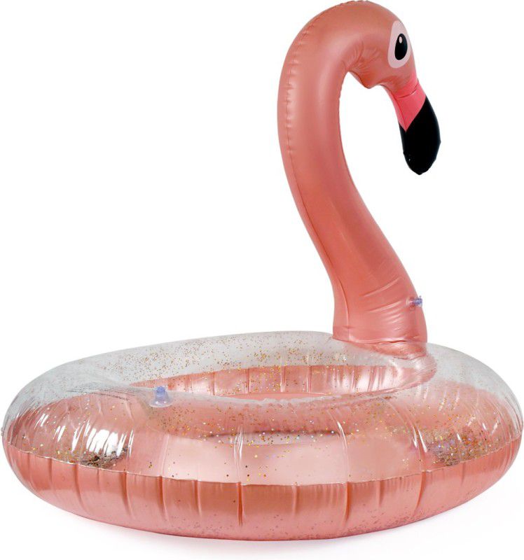 Breewell Inflatable Flamingo Infant Swimming Float Ring - Pink Color Swim Floatation Belt