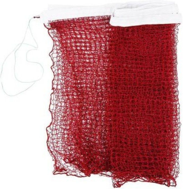 Forgesy Finest Nylon Badminton Net With Upper Side Niwar Tape Badminton Net  (Red)