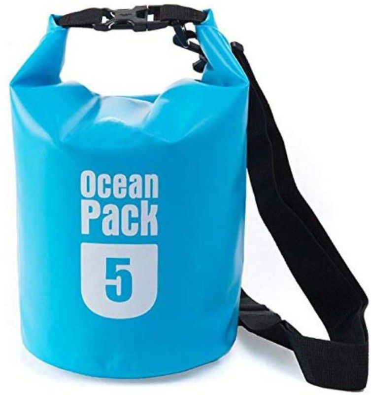 venja 5 Liter Outdoor Ocean Pack Waterproof Dry Bag (Blue)  (Blue, Dry Bag)