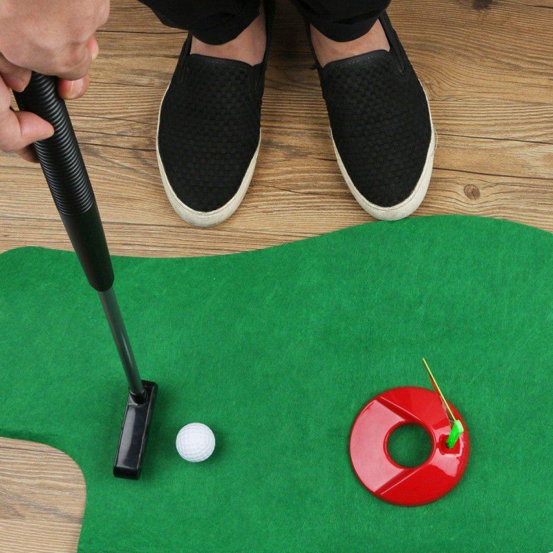 lOMESH Toilet Time Golf Game Mini Potty Putting Bathroom Golfing Fun Game Soft Tip Dart  (Pack of1)