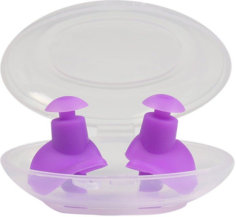 james Waterproof Swimming Professional Silicone Earplugs for Adult & Children Diving Ear Plug  (Purple)